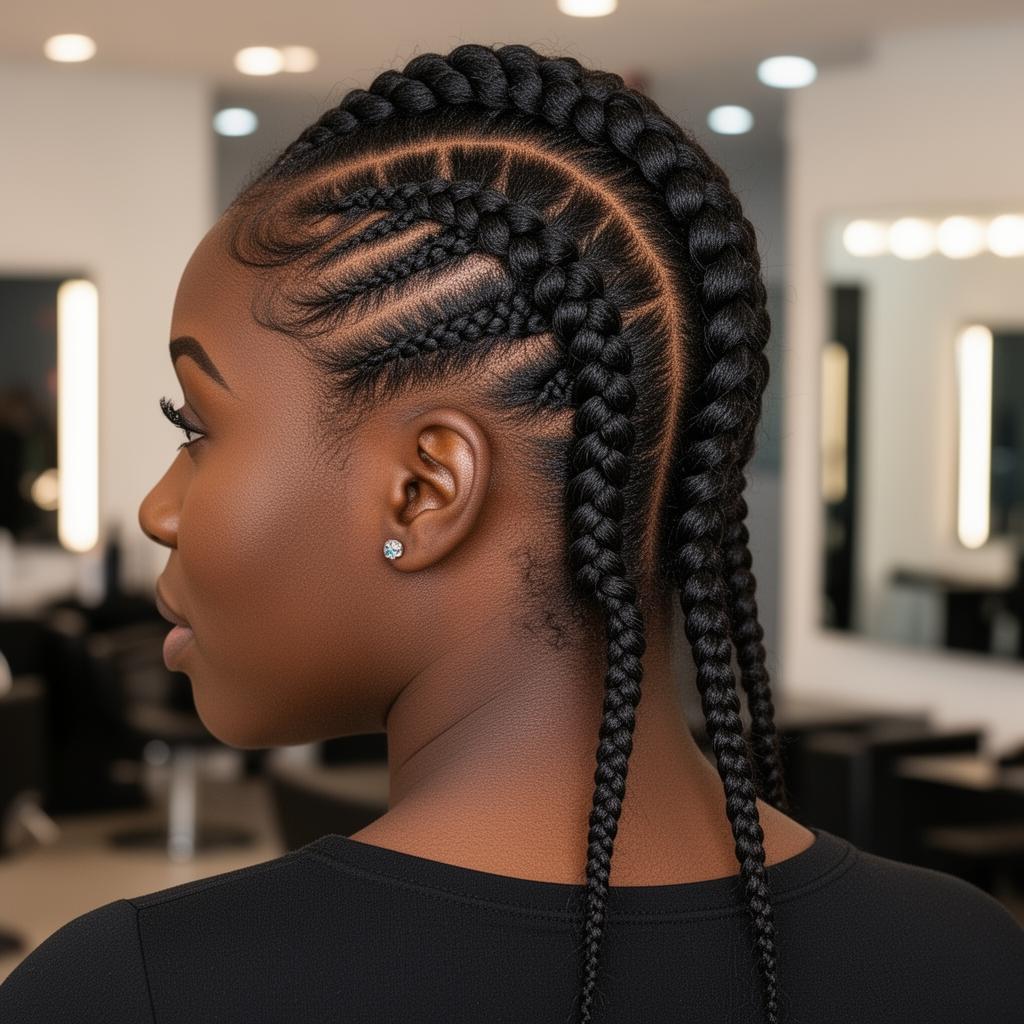 Cornrow braids