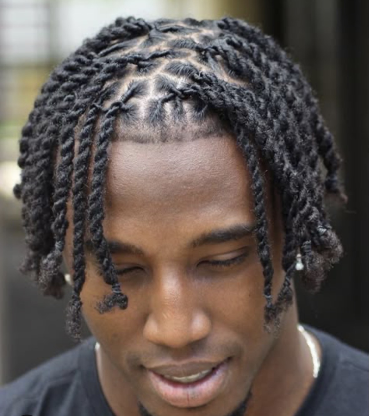 Intricate braided hairstyle